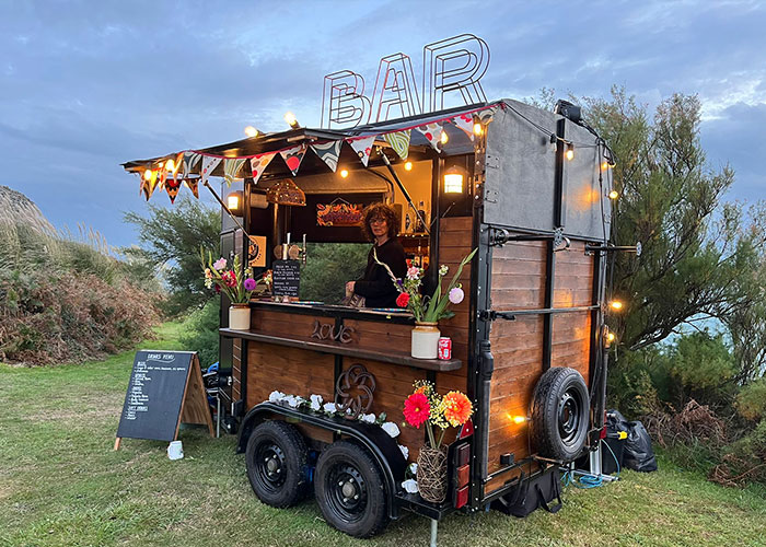 Mobile wedding bar Cornwall