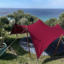 Small stretch tent in red