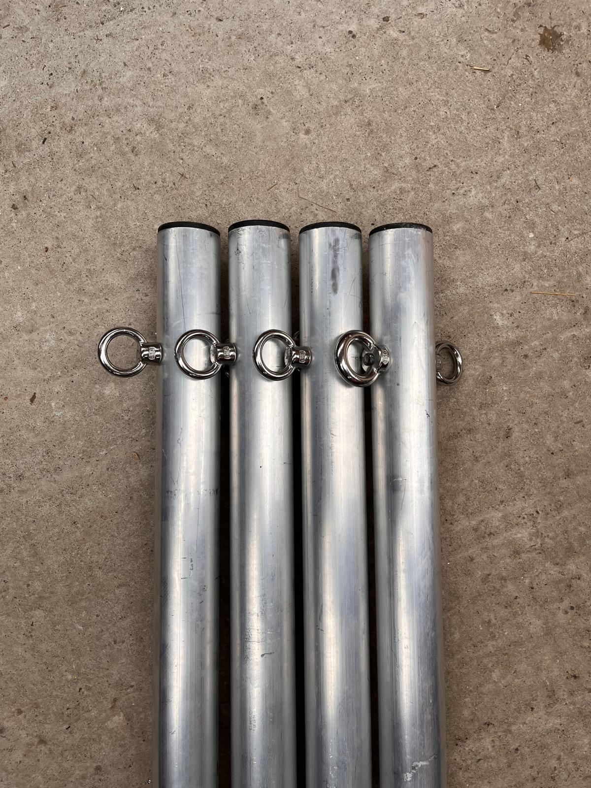 Stretch Tent Side Poles in Aluminium 1 Stretch tent side poles in aluminium